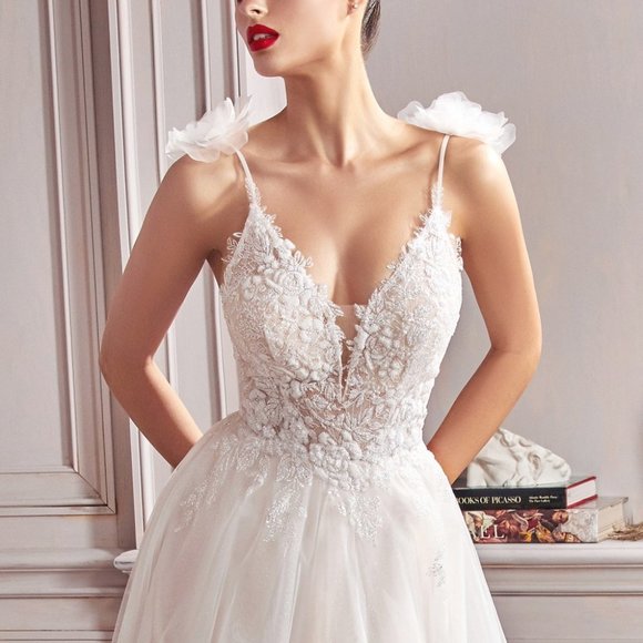 Lace A-line Bridal Gown CNCD215W - Picture 2 of 10